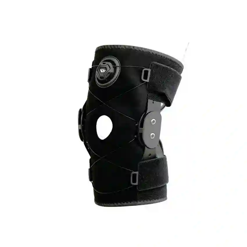Adjustable BOA Dial Knee Support Brace with Steel Stabilizer Plates