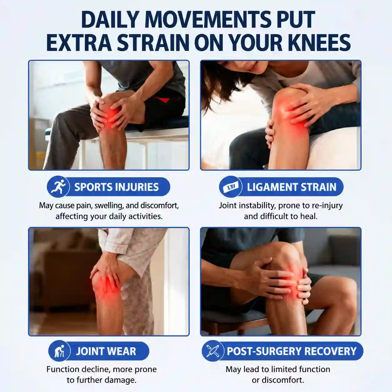 Adjustable BOA Dial Knee Support Brace with Steel Stabilizer Plates