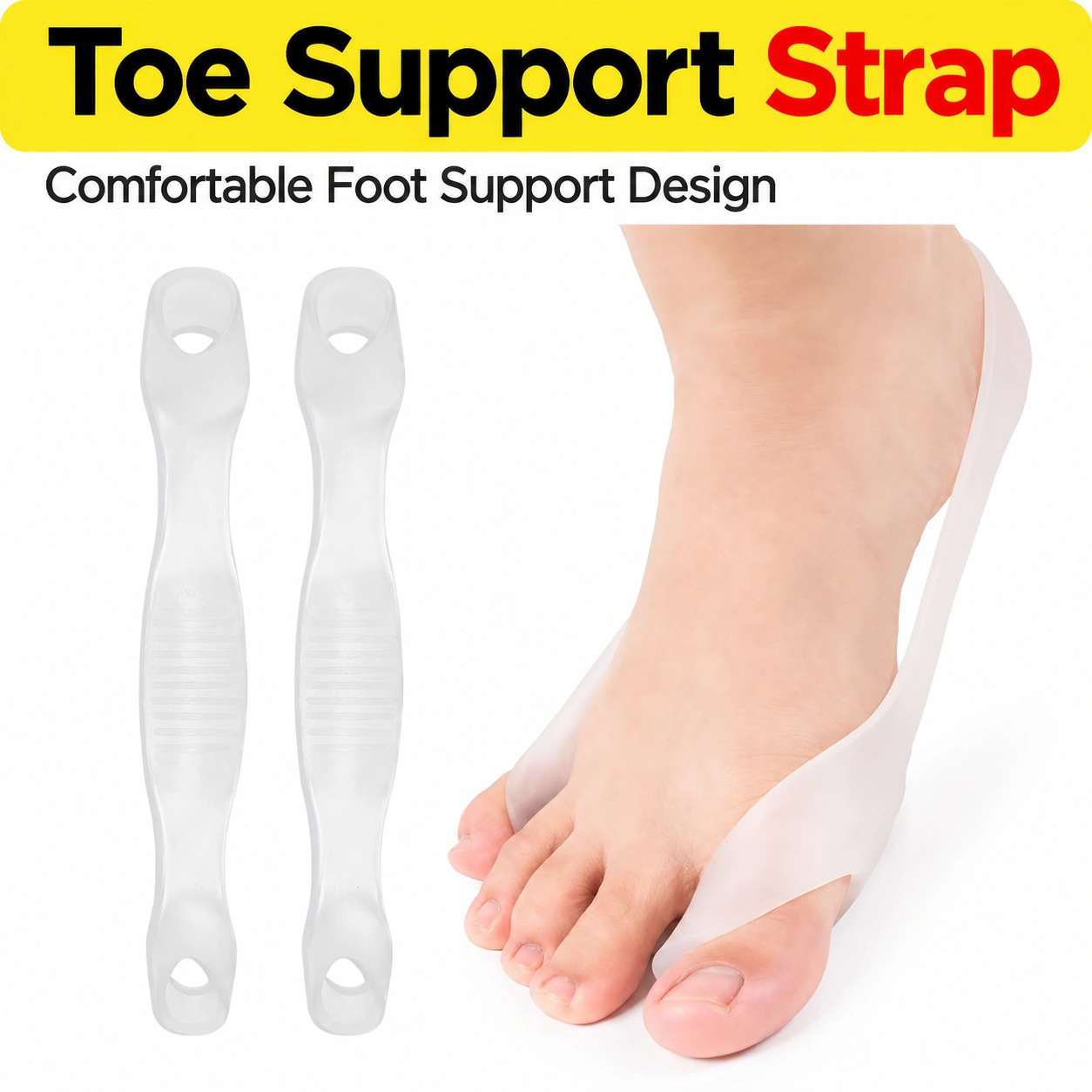 Adjustable Toe Support Strap for Foot Alignment & Daily Comfort Short Description