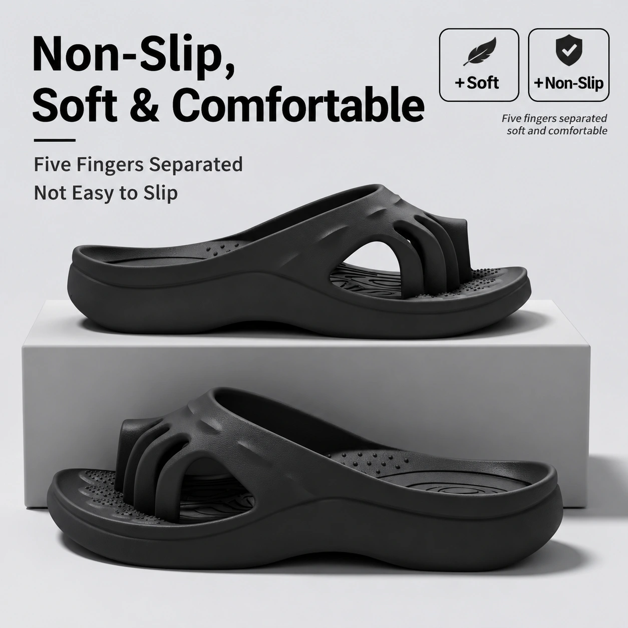 Five-Toe Separation Slides with Arch Support