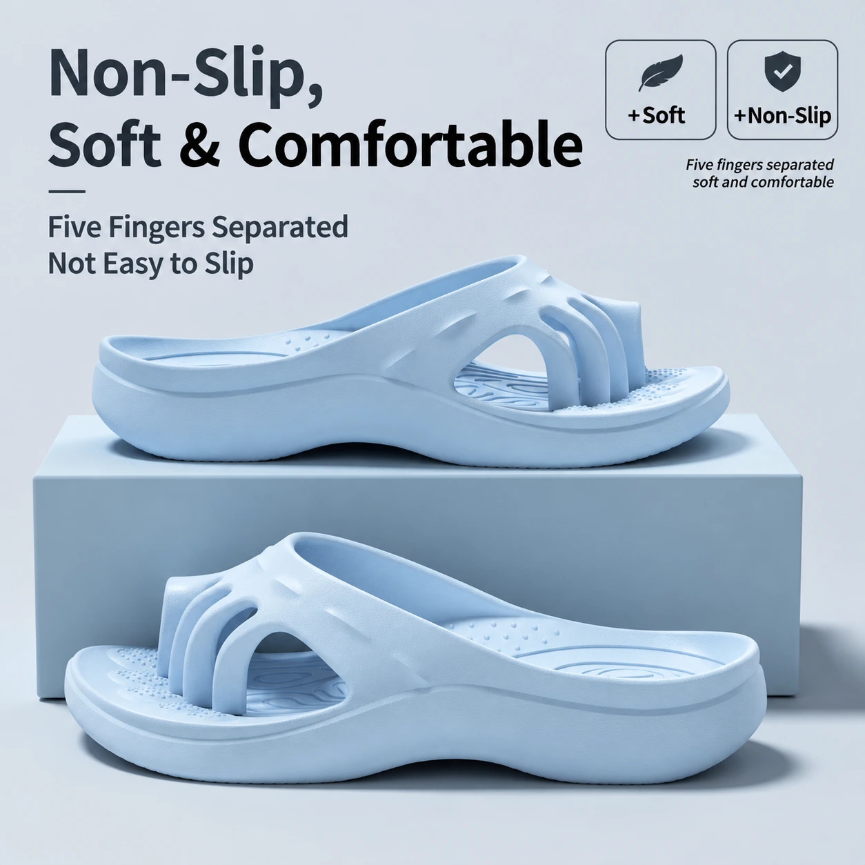 Five-Toe Separation Slides with Arch Support