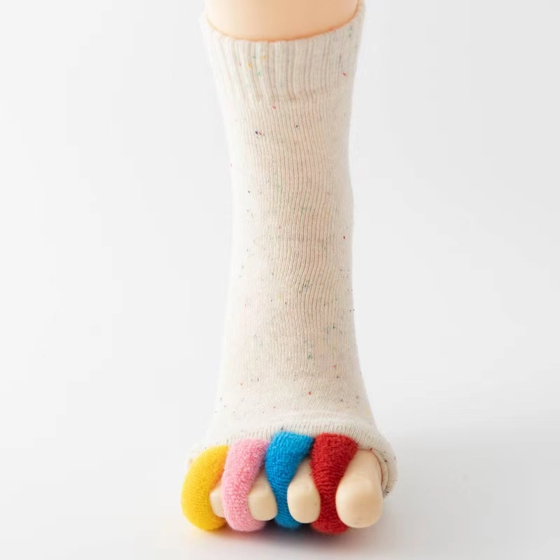 Five-Toe Separation Socks | Breathable Toe Spacer Socks for Daily Foot Comfort