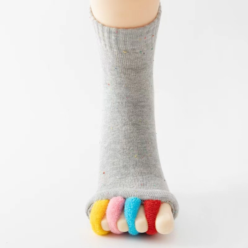Five-Toe Separation Socks | Breathable Toe Spacer Socks for Daily Foot Comfort