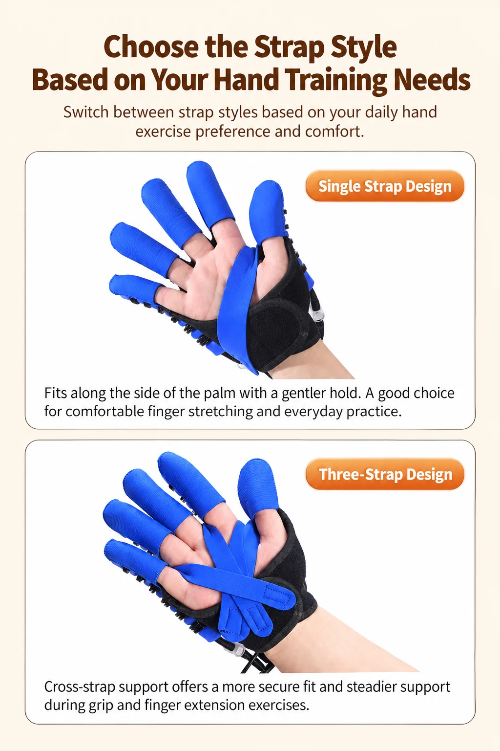 Smart Air-Powered Finger Exercise Trainer – Adjustable Hand Movement & Grip Training Glove