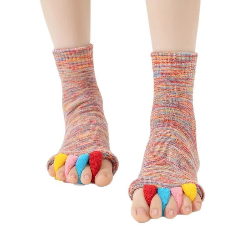 Five-Toe Separation Socks | Breathable Toe Spacer Socks for Daily Foot Comfort