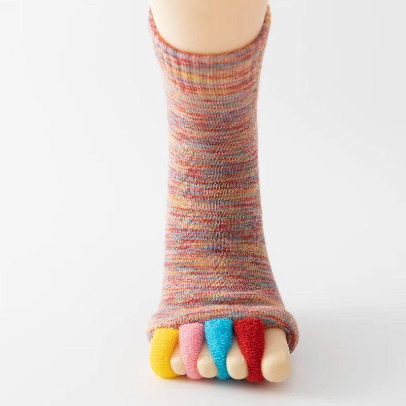 Five-Toe Separation Socks | Breathable Toe Spacer Socks for Daily Foot Comfort