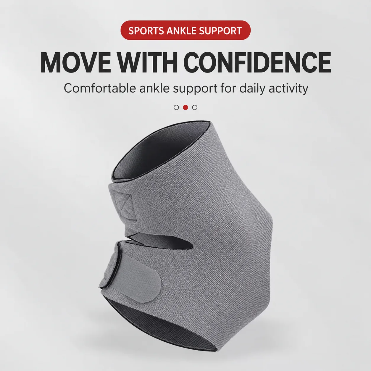 Adjustable Open-Heel Ankle Support Brace