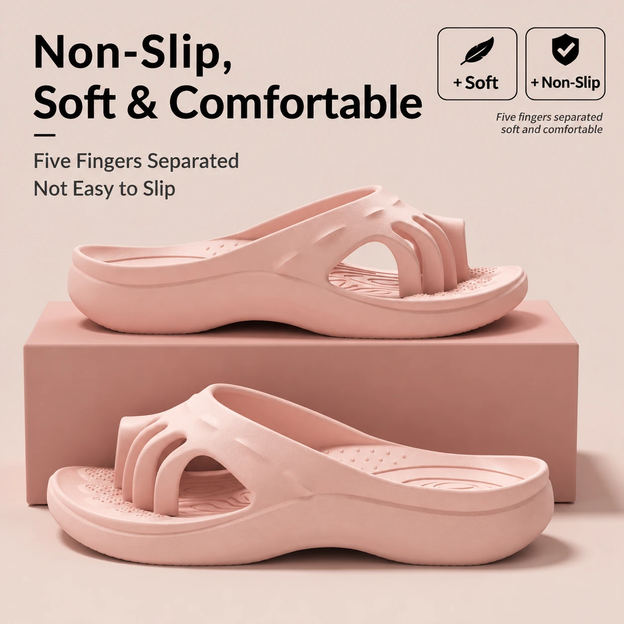 Five-Toe Separation Slides with Arch Support
