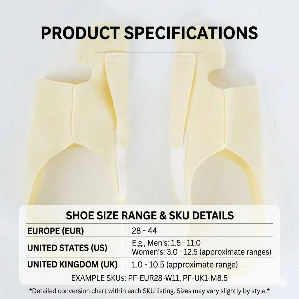 Adjustable Bunion Support Sleeve with Toe Separator – Slim Fit Foot Support, Pair