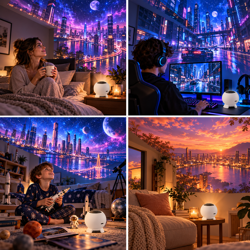 Steady ambient projection background