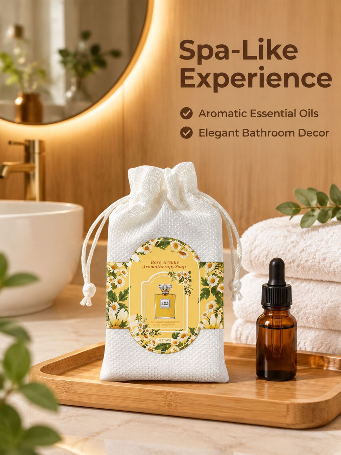 Fabric Handmade Soap, Aromatic Essential Oil High-End Perfume Soap