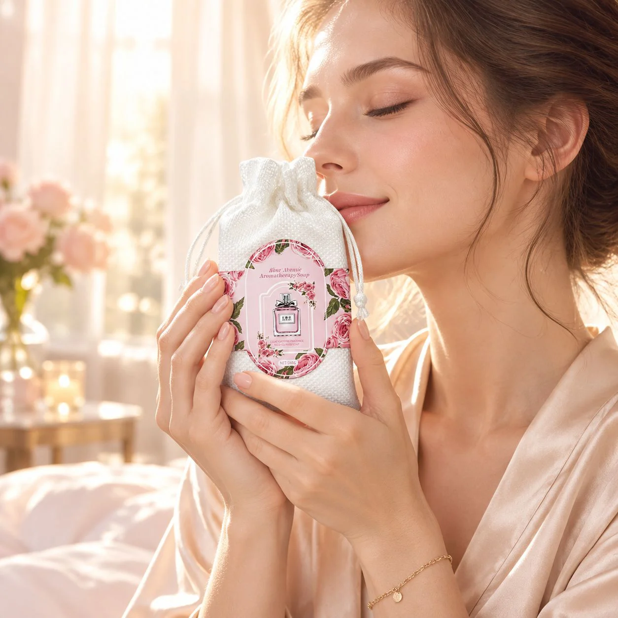 Fabric Handmade Soap, Aromatic Essential Oil High-End Perfume Soap