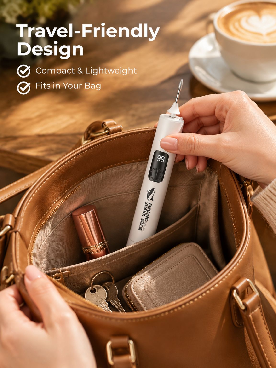 Portable Rechargeable Nail Drill Pen Set, Compact and Easy to Carry