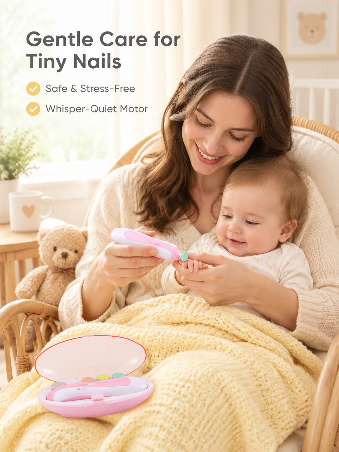 Multifunctional Electric Nail File for Babies and Kids