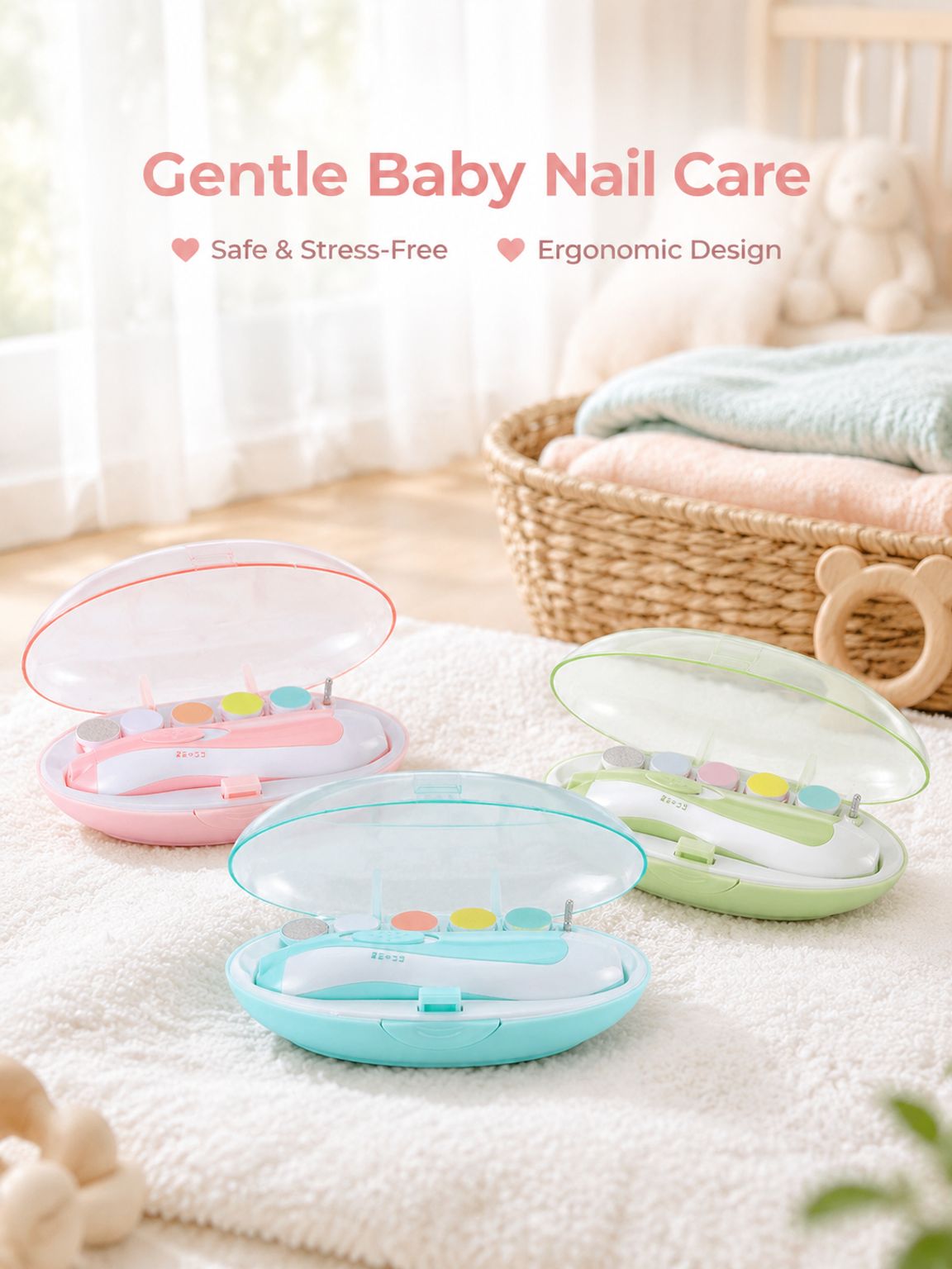 Multifunctional Electric Nail File for Babies and Kids