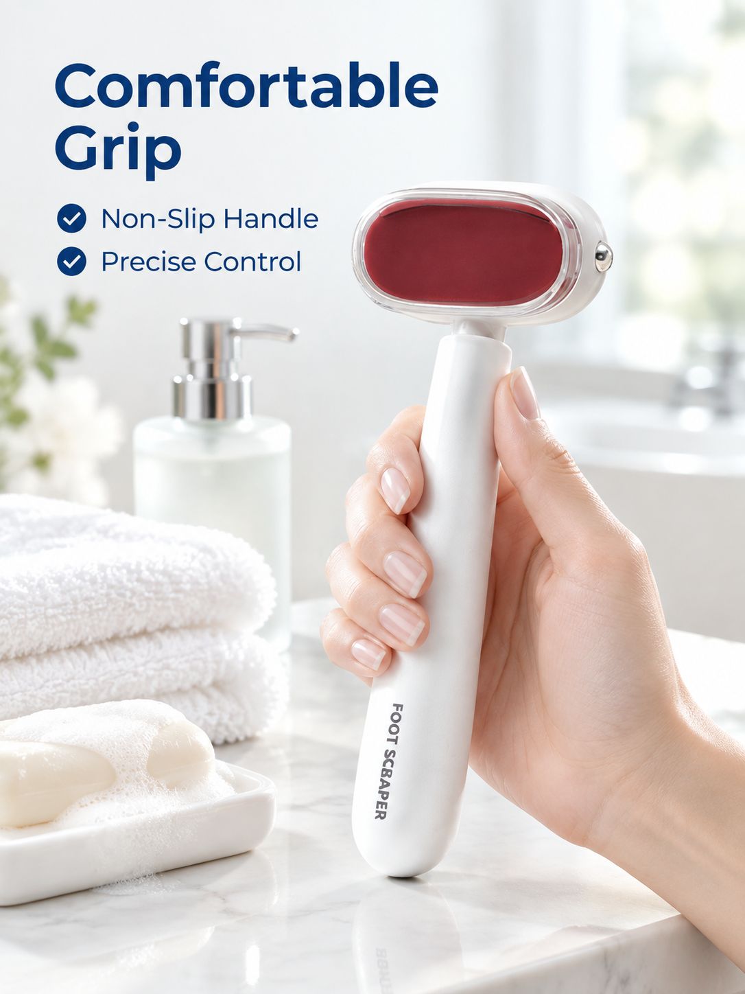 Pedicure Magic Double-Sided Foot File, Gentle Dead Skin Remover for Soles