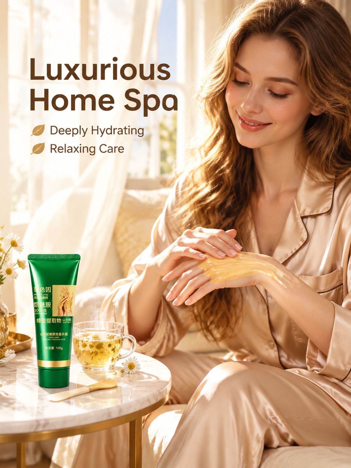 Golden Moisturizing Goat Milk Propolis Hand Mask