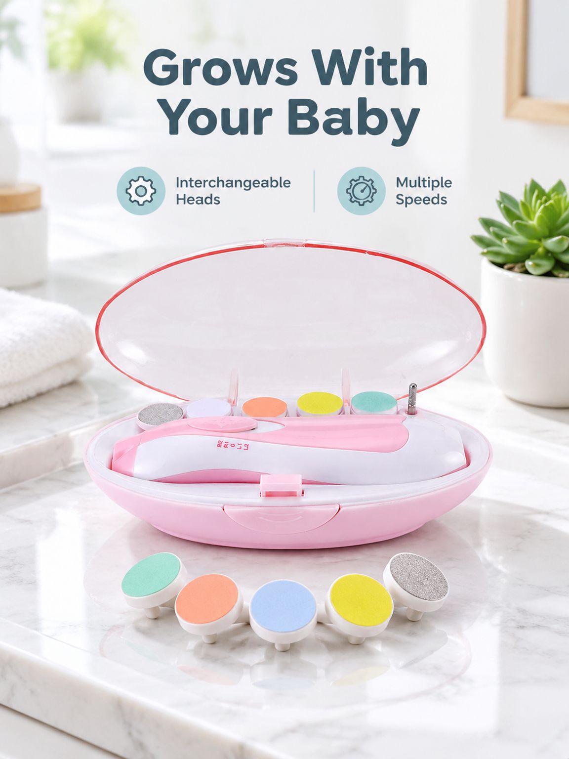Multifunctional Electric Nail File for Babies and Kids