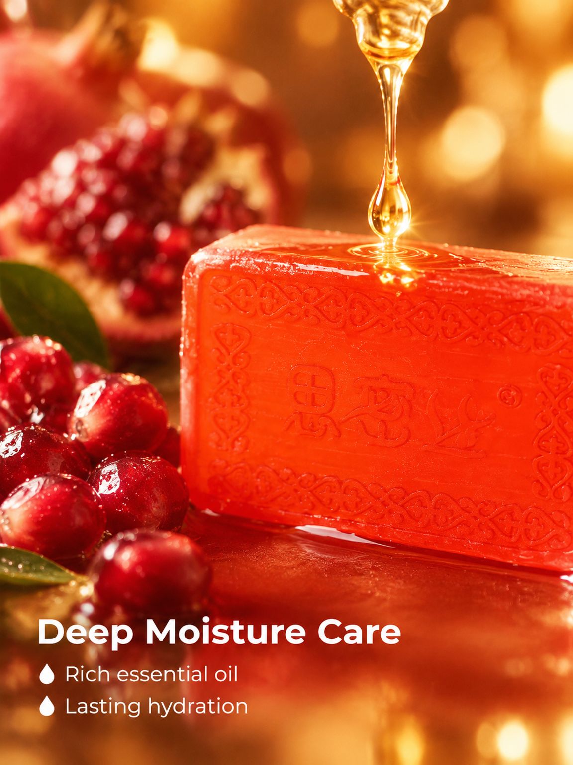 Pomegranate Essential Oil Moisturizing Handmade Soap