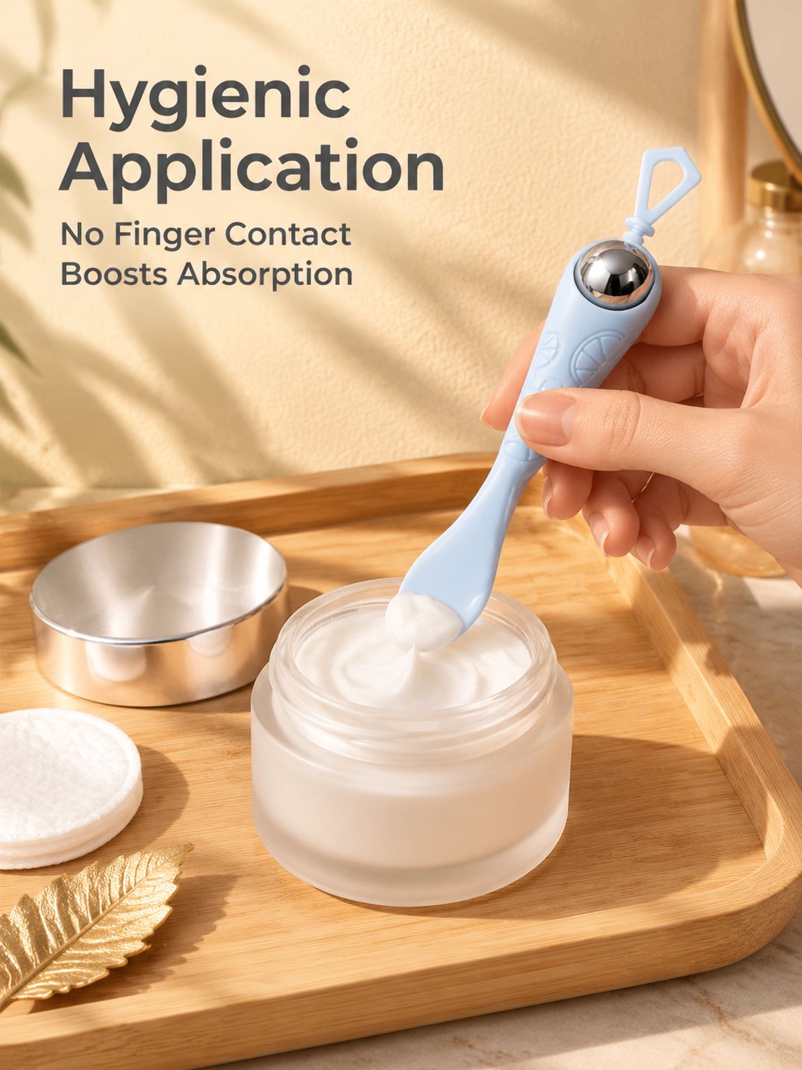 Dual-Ended Eye Cream Massage Roller, 2-in-1 Eye Care Tool