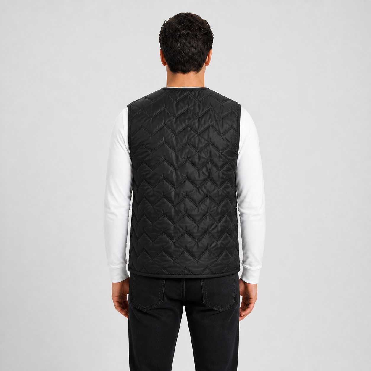 Men's Rechargeable Heated Vest for Outdoors l Black