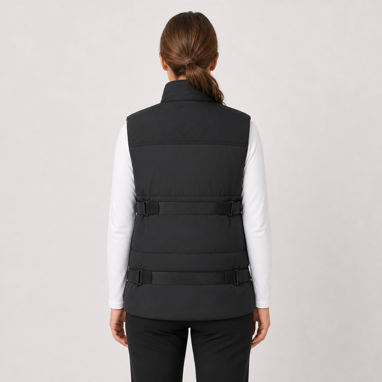 Women's Premium Heated Vest Designed for Cold Weather Comfort-Black