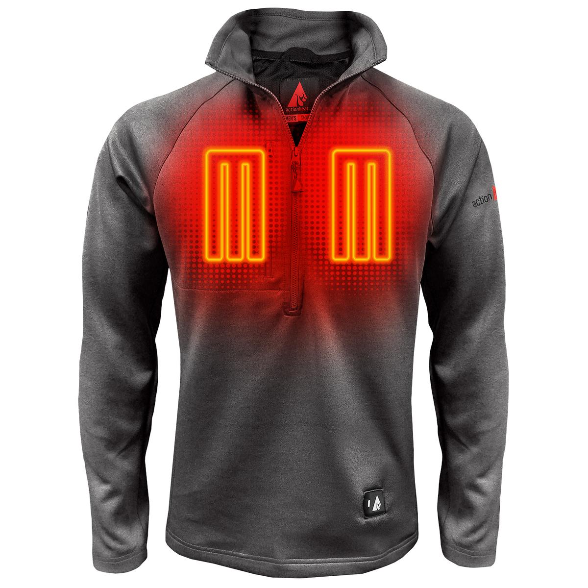 Heatrea 5V Men's 1/2 Zip Pullover Battery Heated Shirt