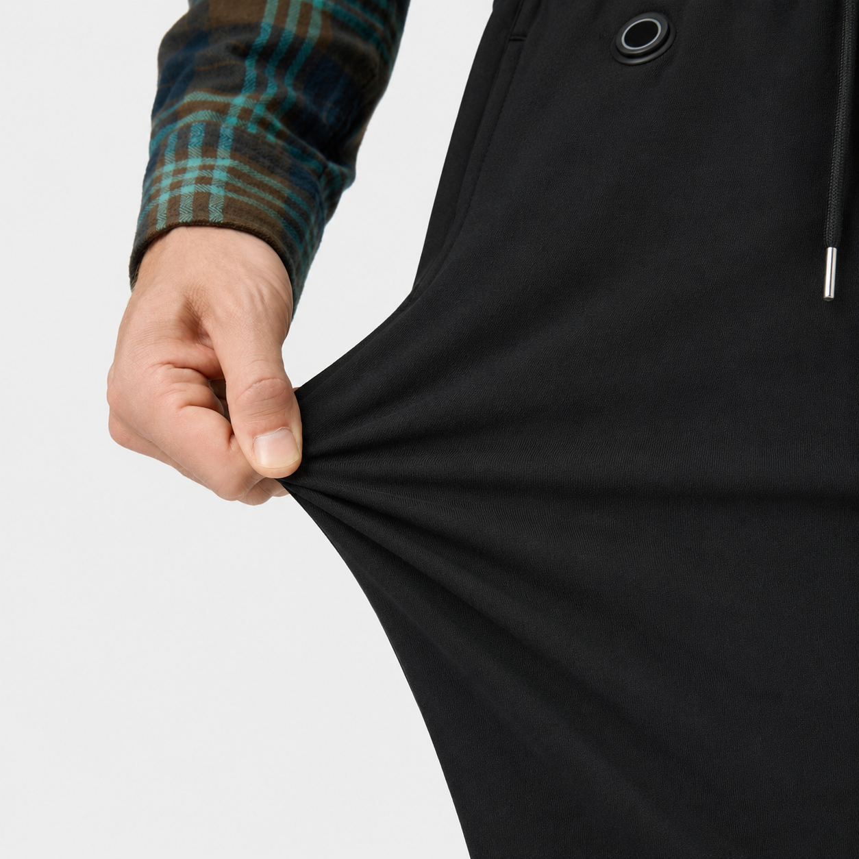 Men's Smart Heated Sweatpants with Adjustable Warmth-Black