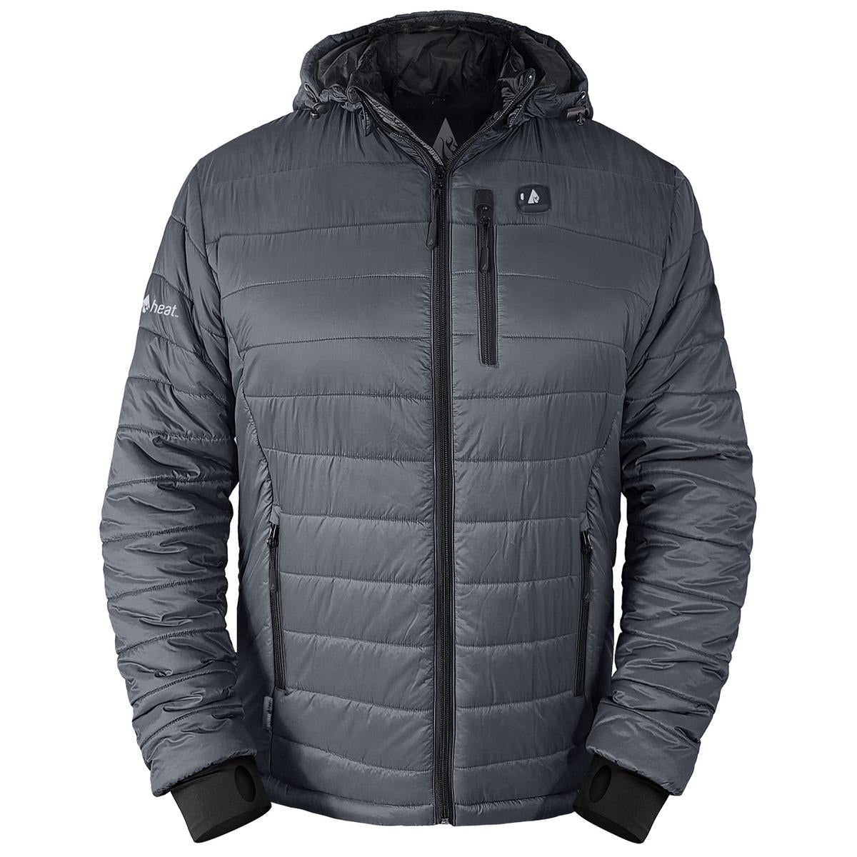 Heatrea 5V Men's Insulated Puffer Battery Heated Jacket W/ Hood