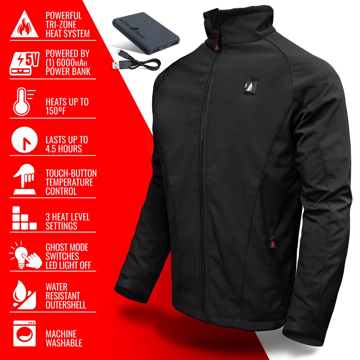 Heatrea 5V Men's Softshell Battery Heated Jacket