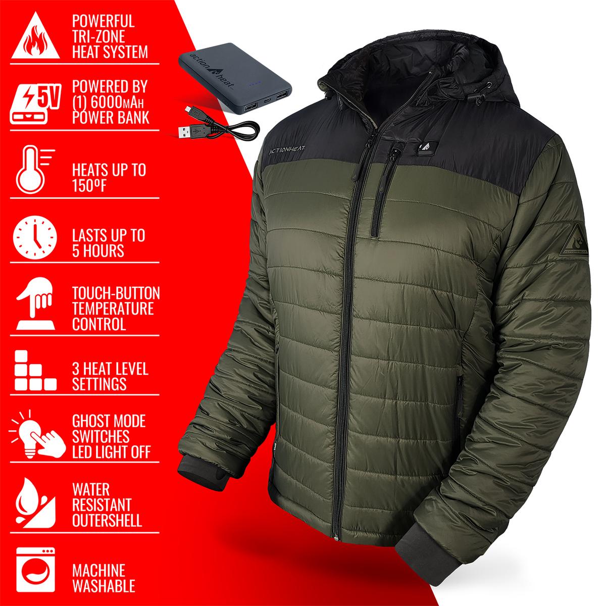 Heatrea 5V Men's Pocono Insulated Heated Jacket