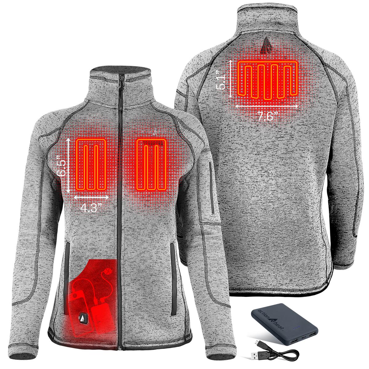 Heatrea 5V Women's Battery Heated Sweater Jacket