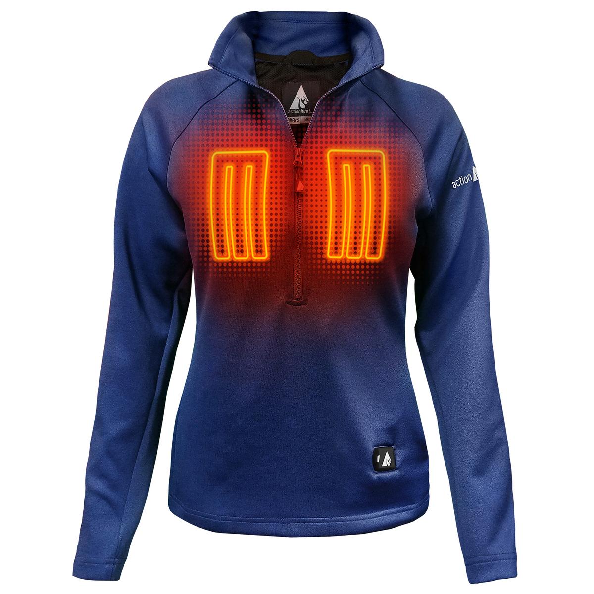 Heatrea 5V Women's 1/2 Zip Pullover Battery Heated Shirt