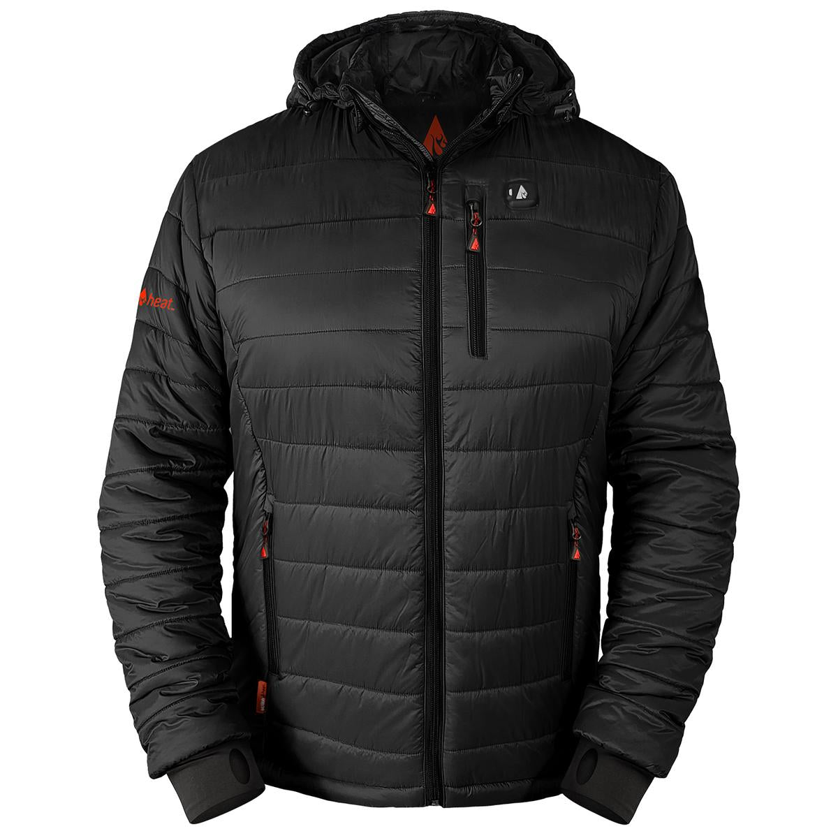 Heatrea 5V Men's Insulated Puffer Battery Heated Jacket W/ Hood