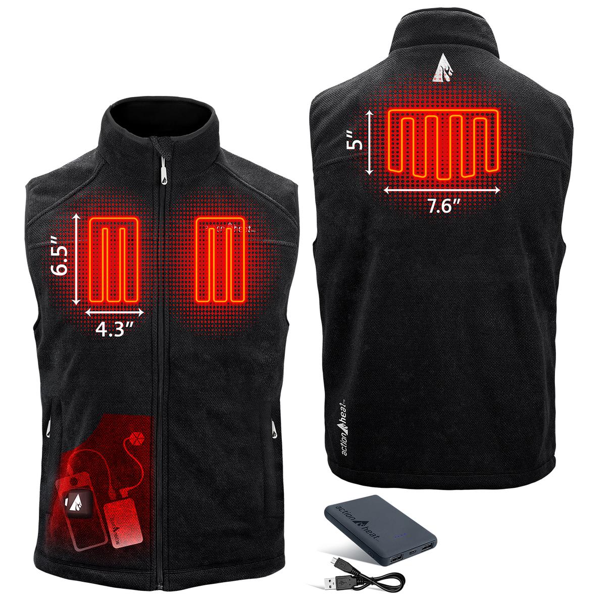Heatrea 5V Men's Performance Fleece Battery Heated Vest