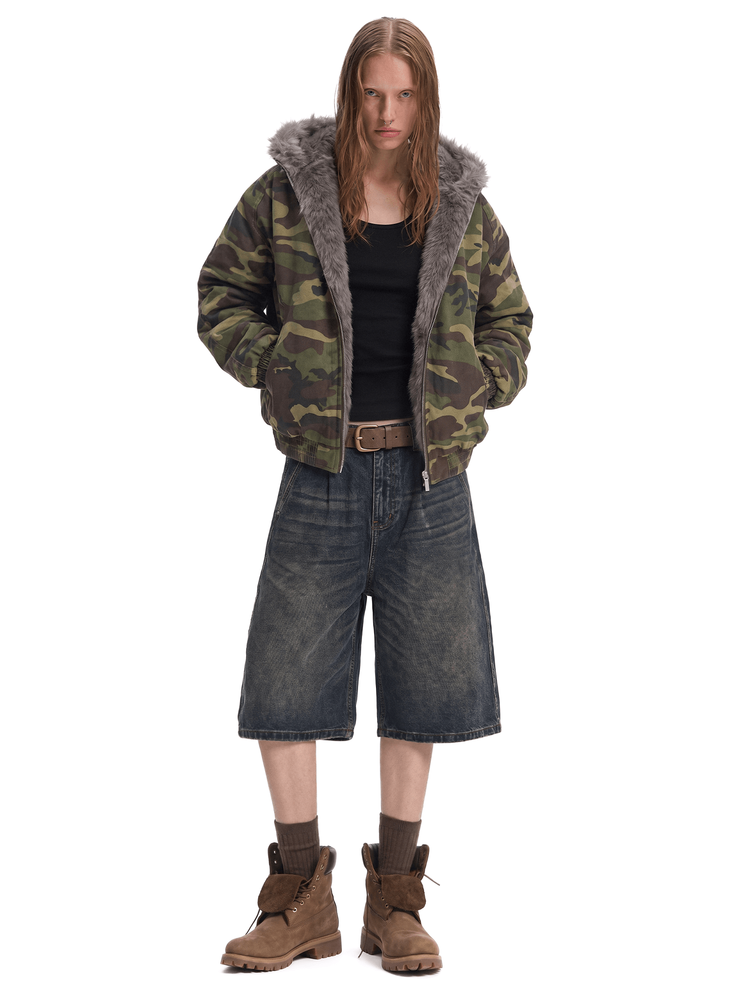 Camo Sherpa Jacket