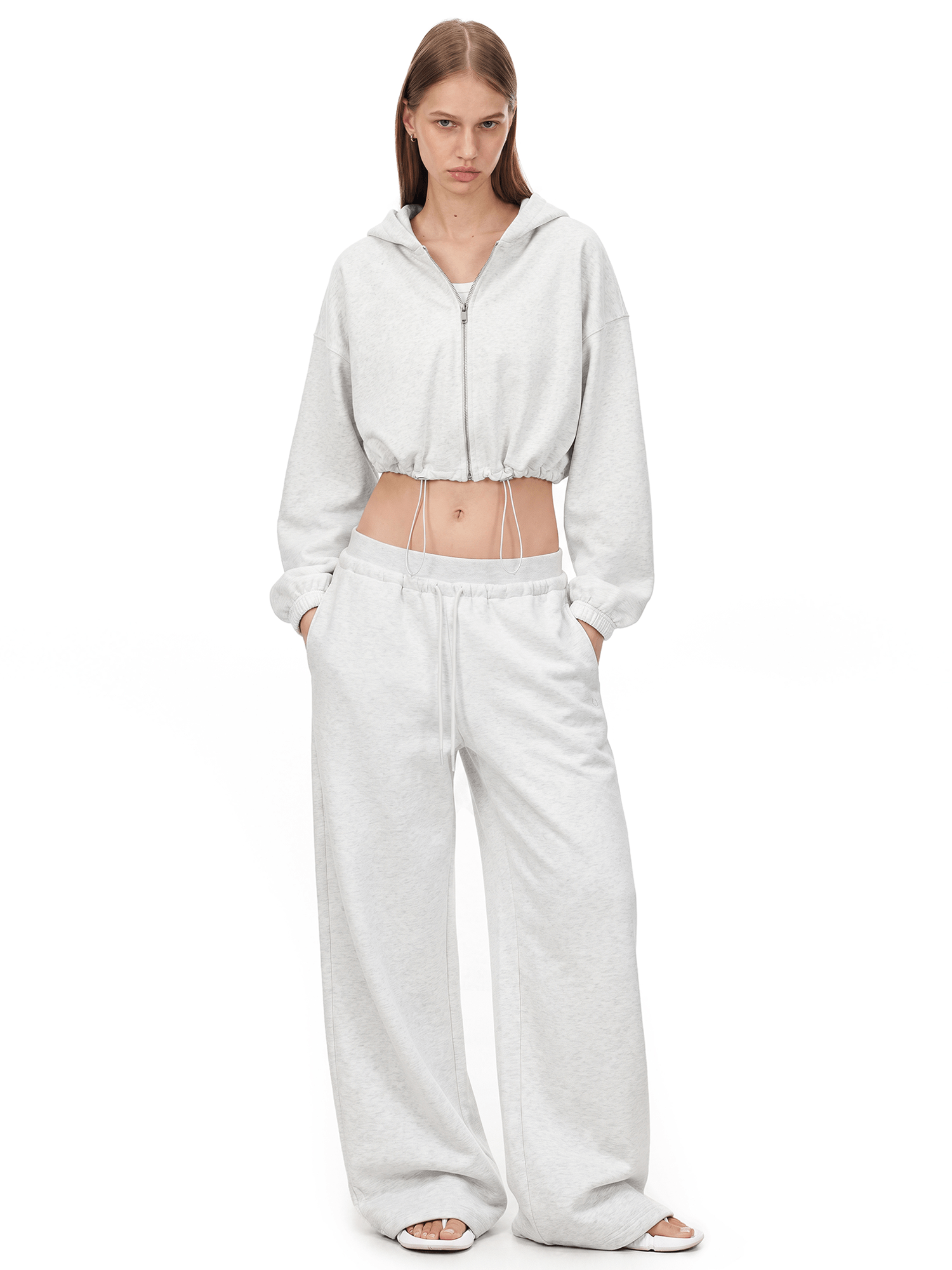 Cinched Cropped Hoodie
