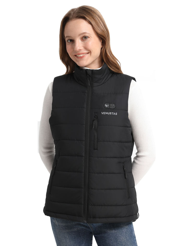 Women's Dual-Control-Water-Repellent-Heated Classic Vest 12V, EW28