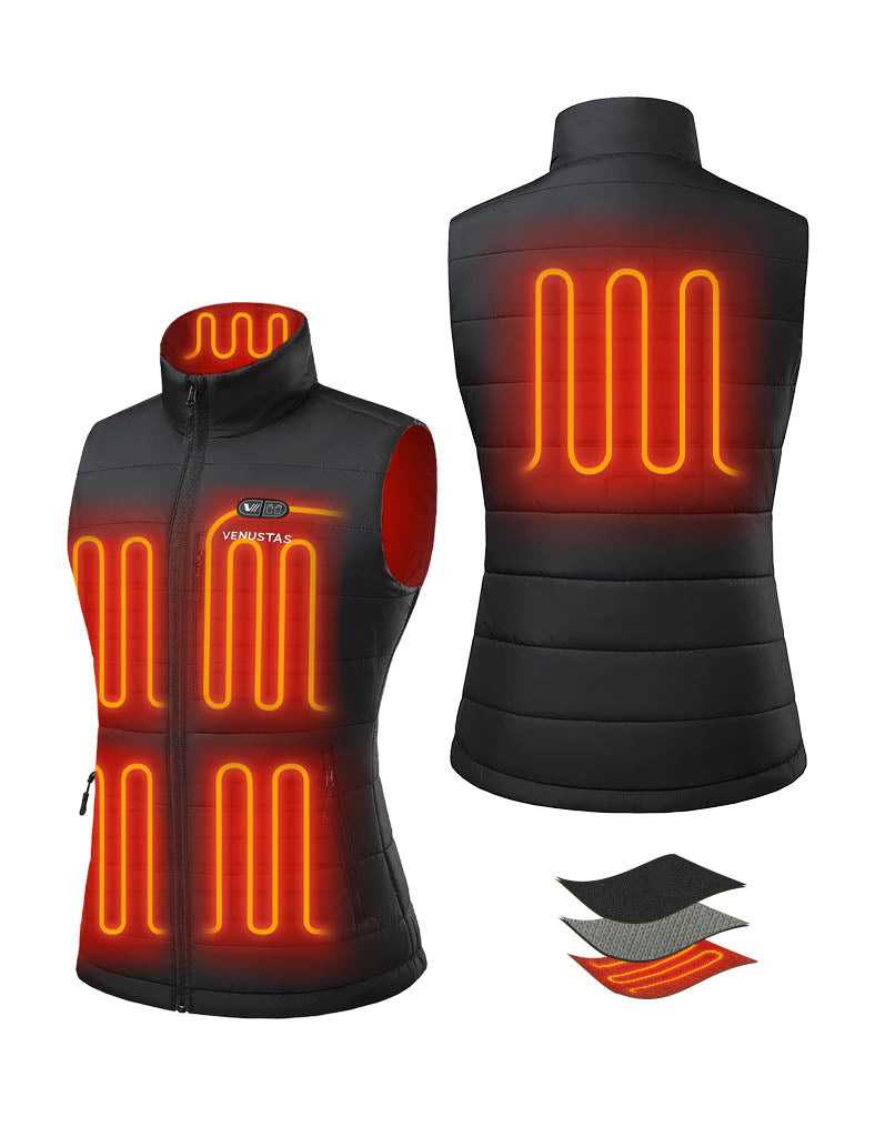 Women's Dual-Control-Water-Repellent-Heated Classic Vest 12V, EW28