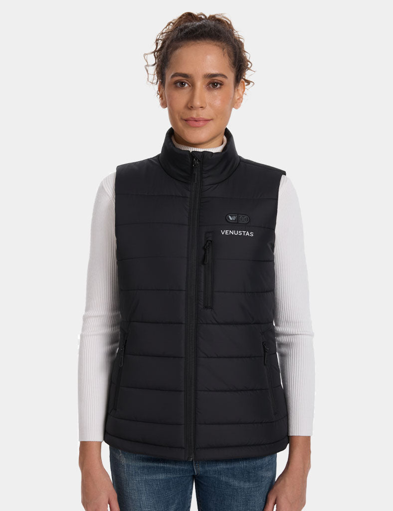 Women's Dual-Control-Water-Repellent-Heated Classic Vest 12V, EW28