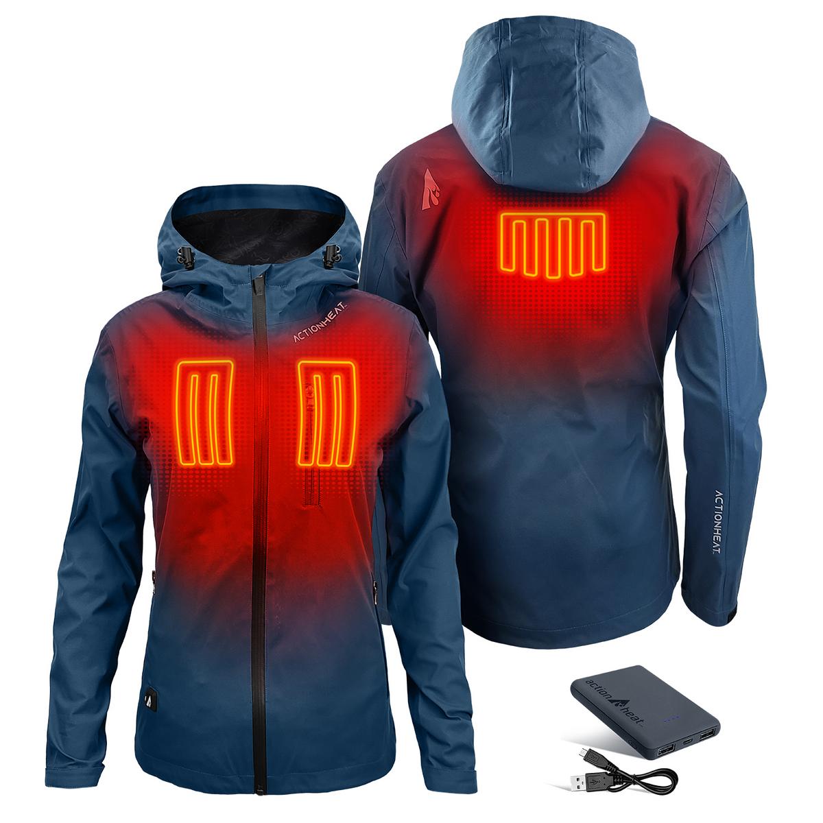 Heatrea 5V Women's Waterproof Heated Rain Jacket
