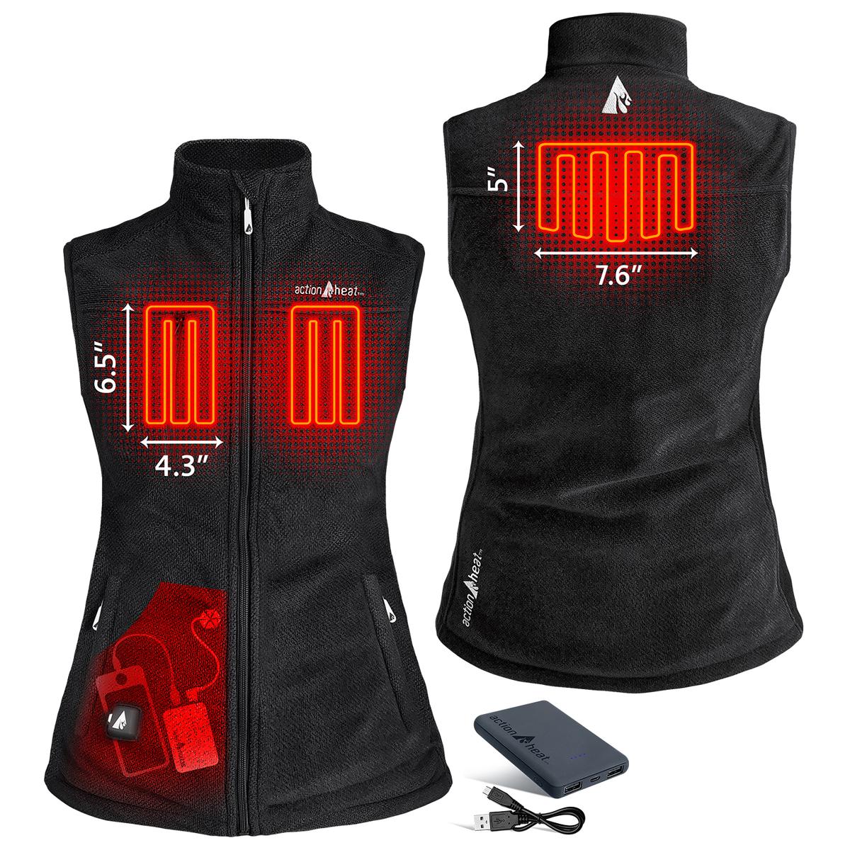 Heatrea 5V Women's Performance Fleece Battery Heated Vest