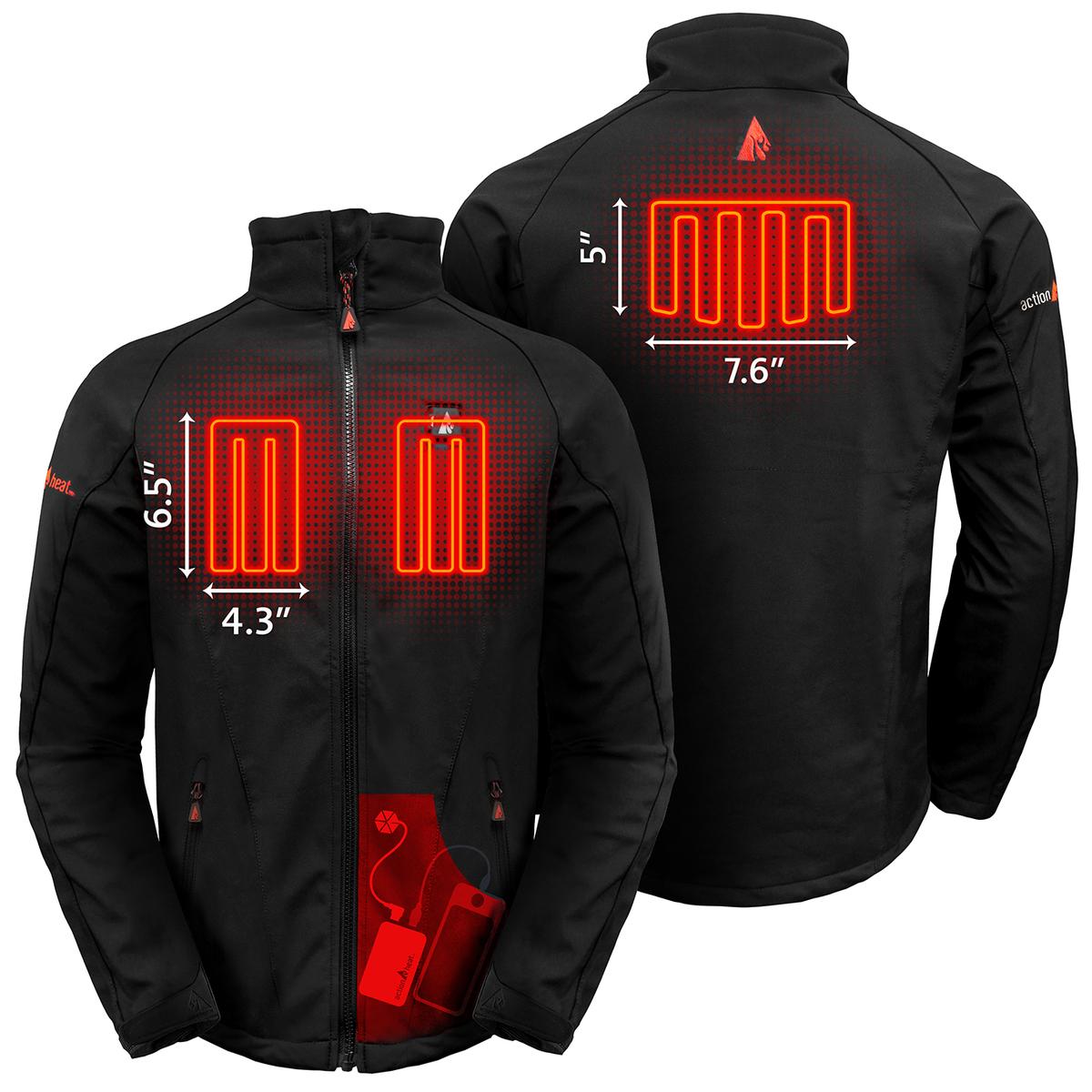 Heatrea 5V Men's Softshell Battery Heated Jacket