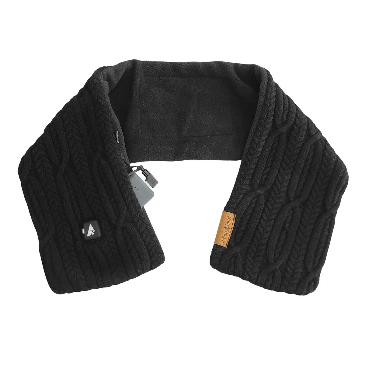 Heatrea 5V Battery Heated Cable Knit Wrap Scarf