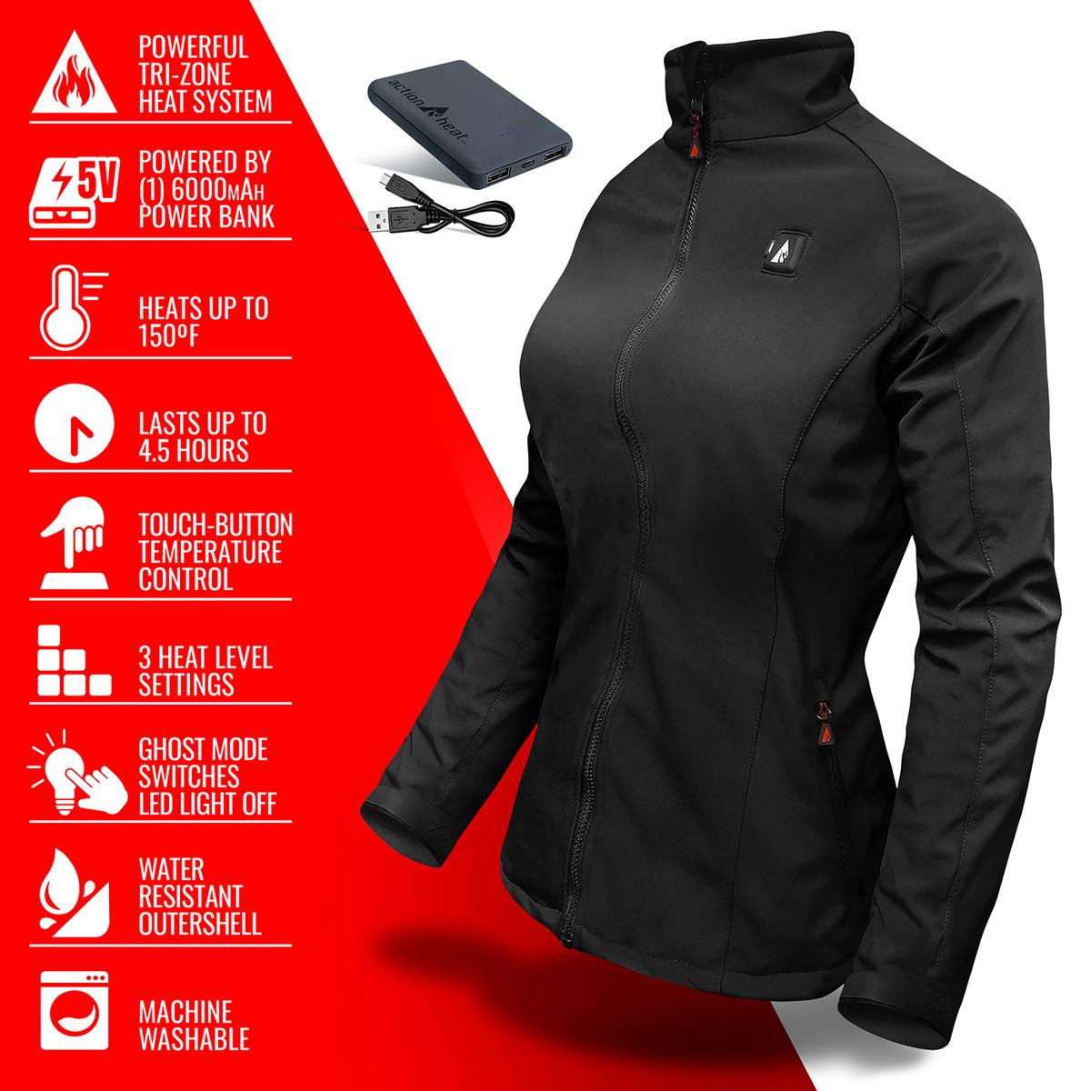 Heatrea 5V Women's Softshell Battery Heated Jacket