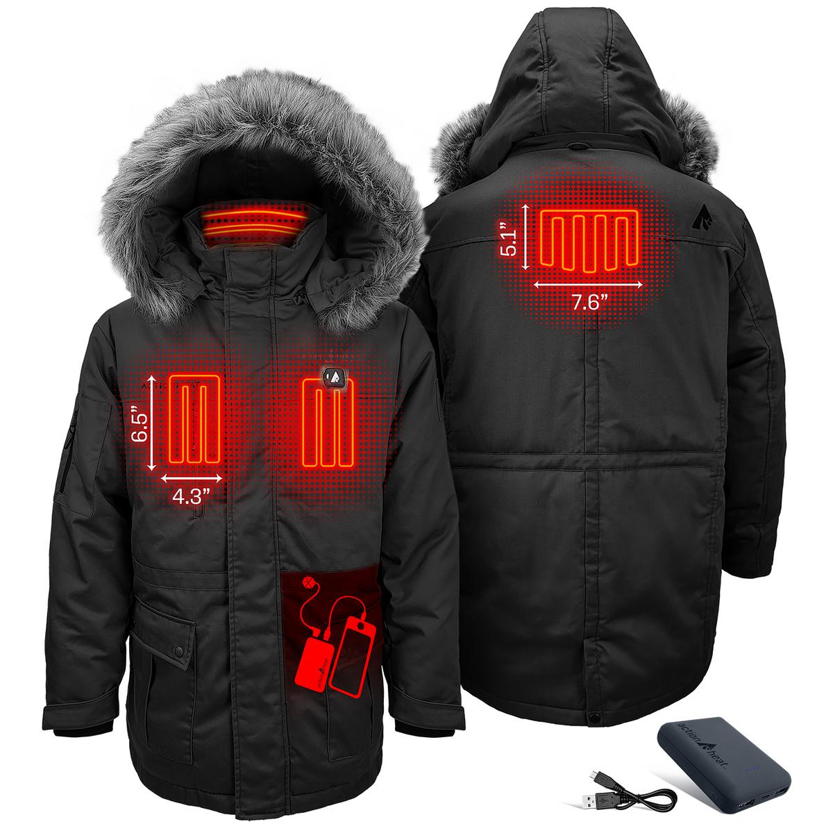 Heatrea 5V Men's Battery Heated Parka Jacket