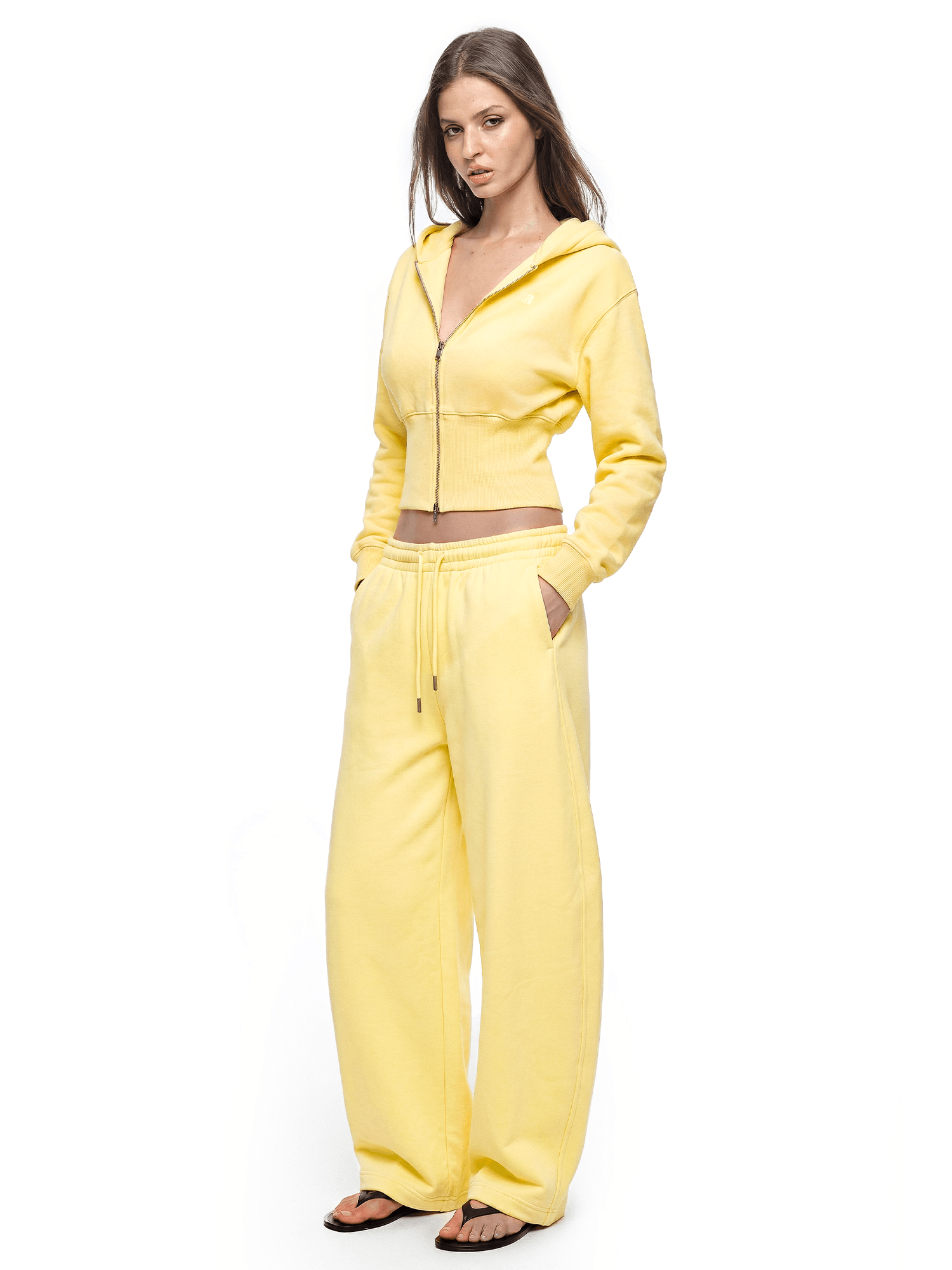 Sculpt Cropped Zip Hoodie