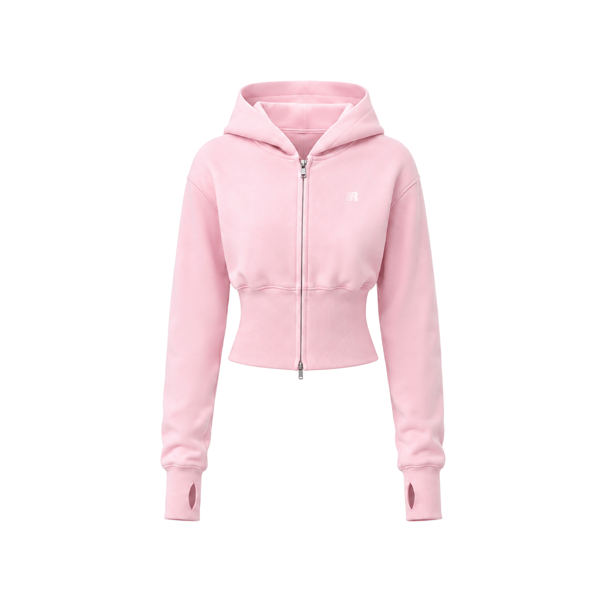 Sculpt Cropped Zip Hoodie