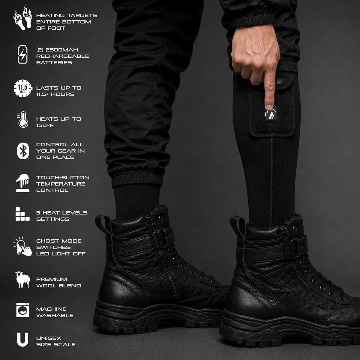 Heatrea Pro Series+ Bluetooth Wool Heated Socks