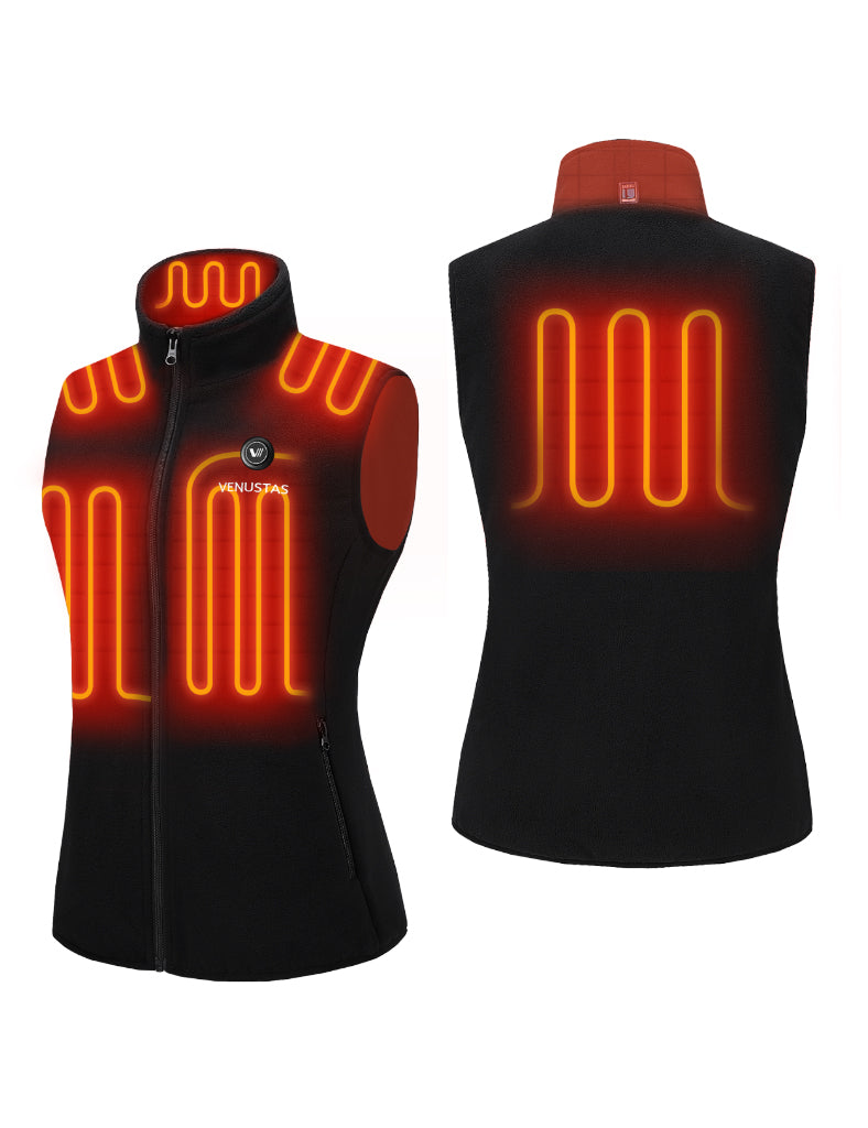 Women’s Heated Fleece Vest (Up to 13 heating hours), W2117 Pro